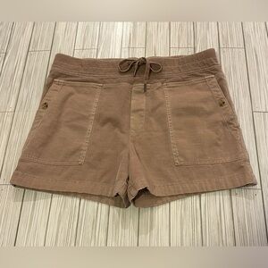 James Perse Los Angeles Pink Cotton Blend Pull On Drawstring Shorts Size 4/XL